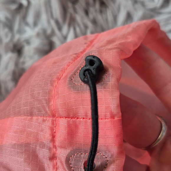 Nike Pink and Yellow Hooded Vest Windbreaker Woman's Size S Colorblock Neon - Picture 11 of 12